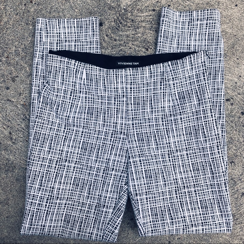 Vivienne Tam Vintage 90s Side Zip High Waist Pants